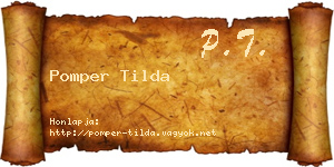 Pomper Tilda névjegykártya